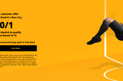 عرض تسجيل Betfair – احصل على 50/1 في ريال مدريد للتأهل لجولة مدينة 16 مقابل مان مان
